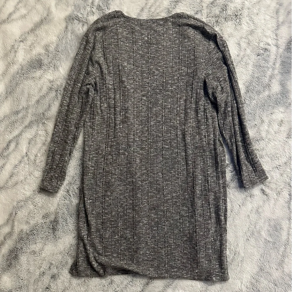 Nine West Open Front Rib Knit Long Cardigan Duster - Picture 5 of 8